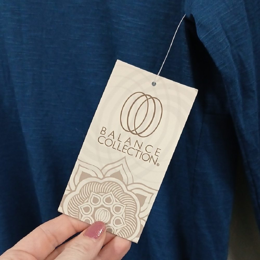 Balance Collection Teal Long Sleeve Top - Picture 3 of 7